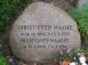 Christopher Maaløes gravsten fra Haslev kirkegård