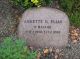 Annette Hillerup Maaløes gravsten fra Haslev Kirkegård